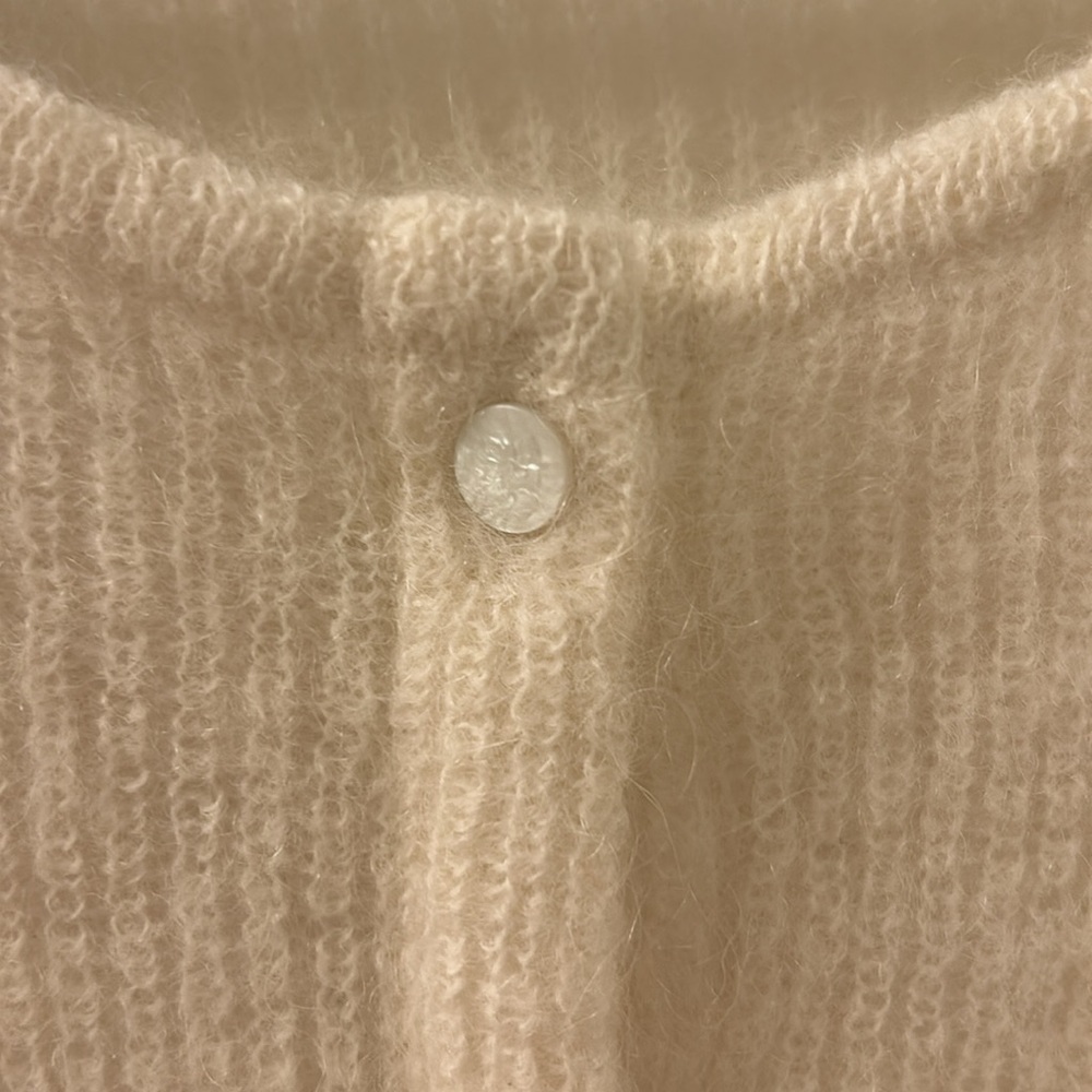 Sezane Gaspard Cardigan Ecru - Size S - Picture 7 of 9